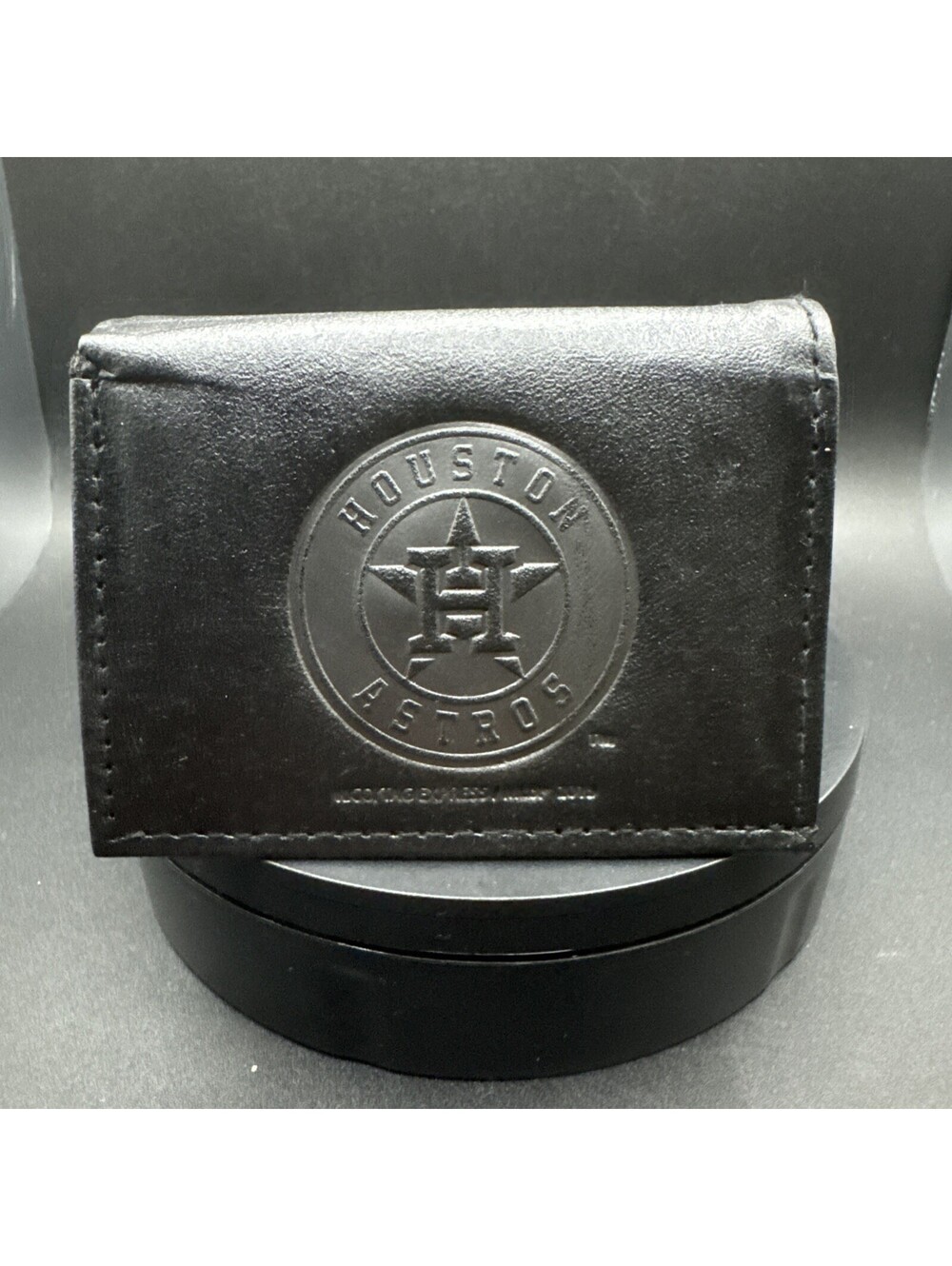Genuine Leather Black Houston Astros Wallet - 2013